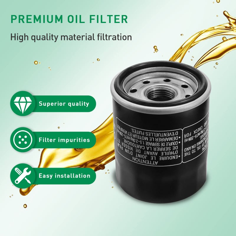 Cyleto Oil Filter for Yamaha YFM450 Kodiak 450 AUTO 4X4 2003-2006 / YFM450FX Wolverine 450 4X4 2006/YFM350 Bruin 350 AUTO 2X4/Road Star XV1700 XV1600 XVZ1300 Vmax 1200 FZ1 R1 R6#2520799 3084963 - Image 4